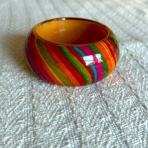 Resin bangle “in the Paul Smith swirl” style